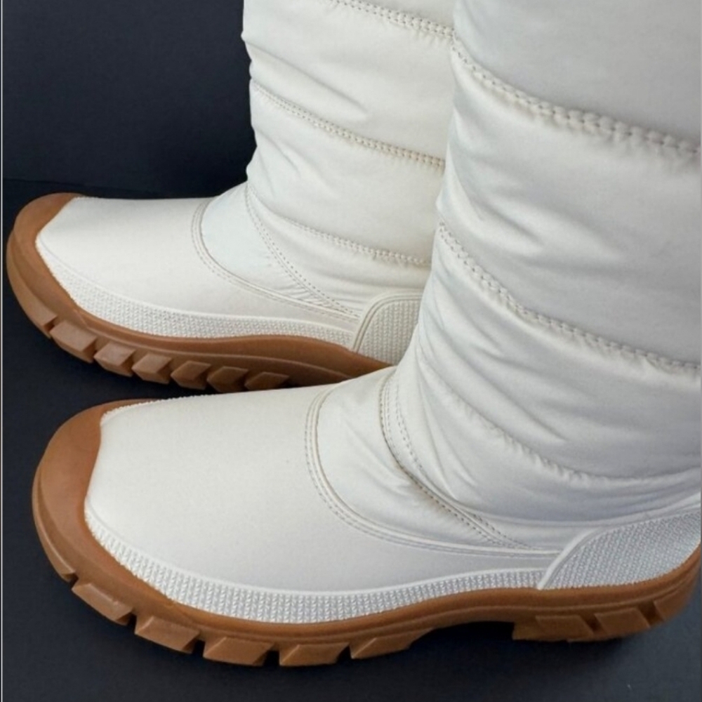 Hunter Tall Puffer Snow Intrepid Boots Insulated Winter White EU 41 US 10 NIB - Picture 7 of 16